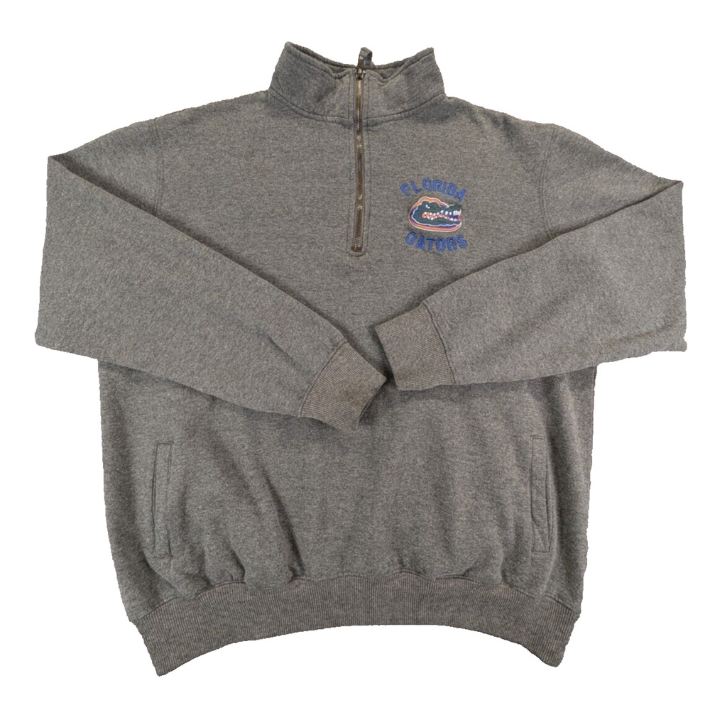Florida Gators 1/4 Zip Sweatshirt Xl Men's Gray Fleece Stadium Athletics